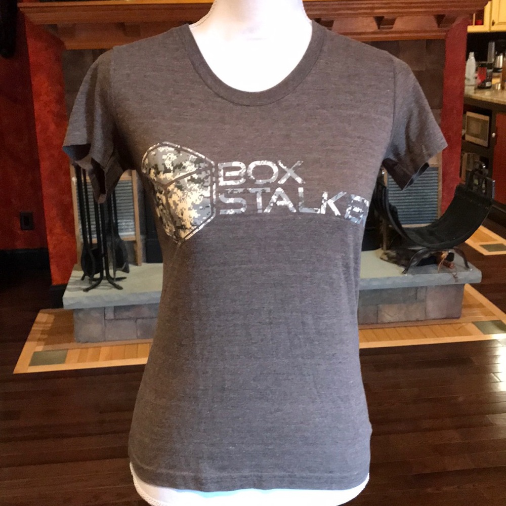 🆕 CrossFit box stalker T-shirt Camo logo